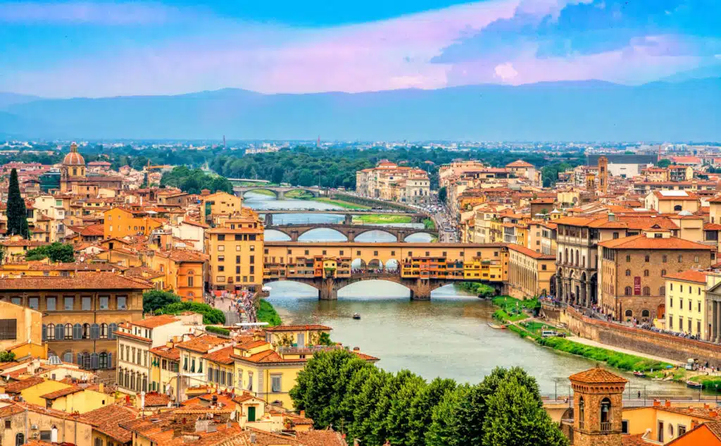 Who wouldn't want to live in Italy? Aerial view of Florence.