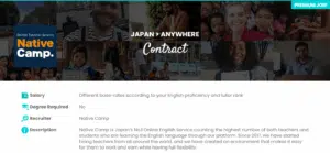 Native Camp online advert