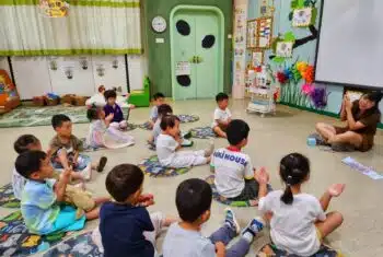 Classroom in Beijing China Wikus