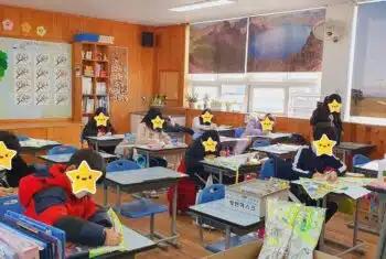 ESL classroom in South Korea